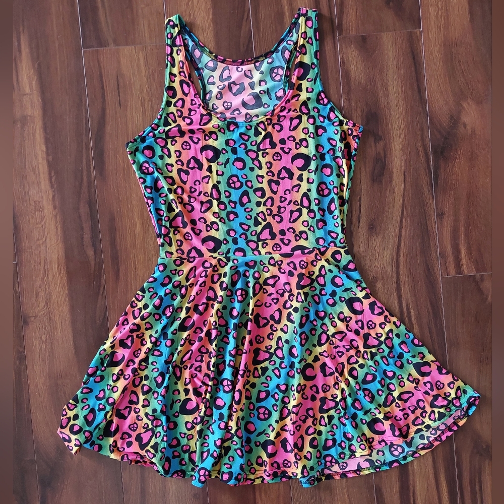 Fun sleeveless rainbow dress